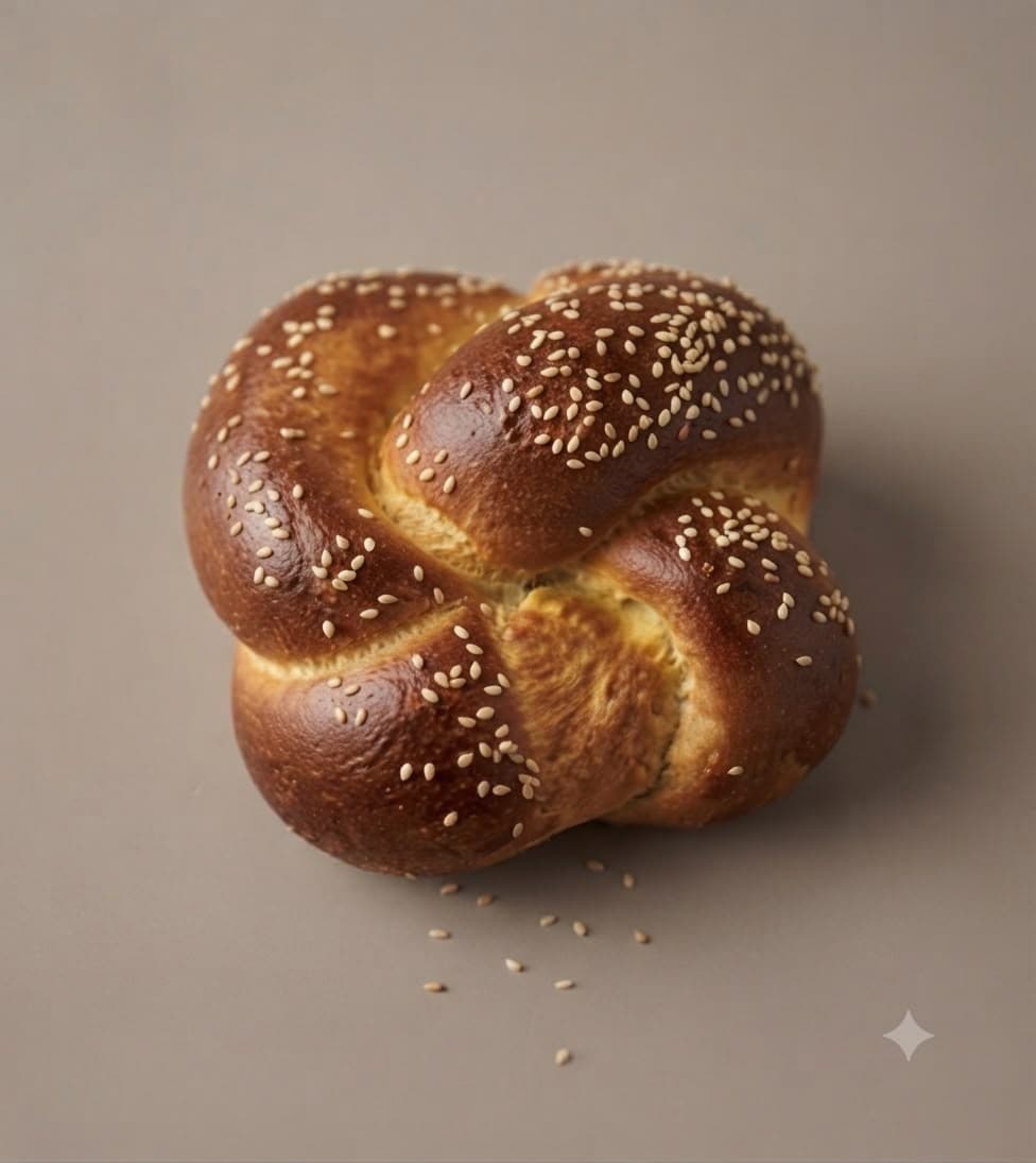 Bread No.4 - Mezonos Plaited Round.