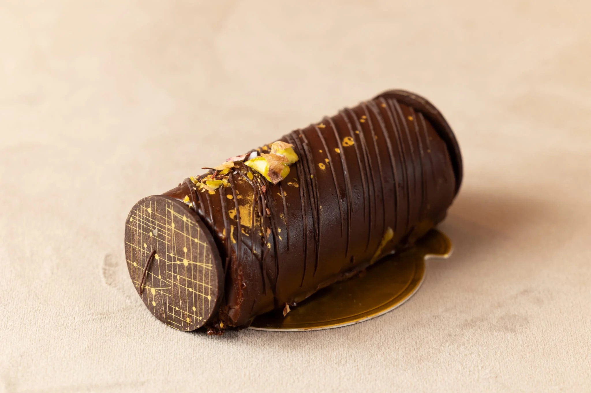 Chocolate mousse log